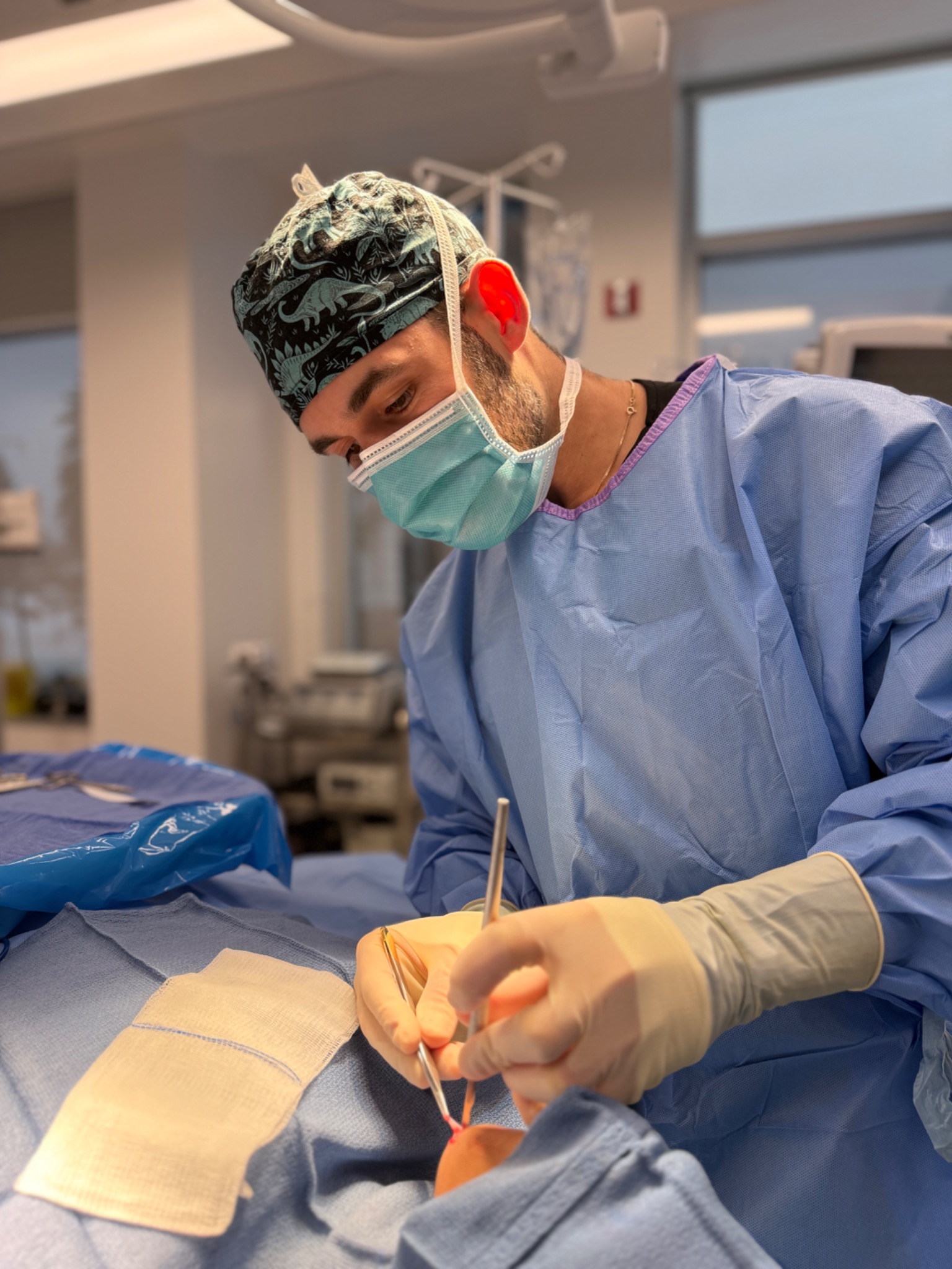 Dr. Gornitsky in operating room